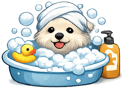 Ikona usługi kąpieli i SPA dla psów i kotów